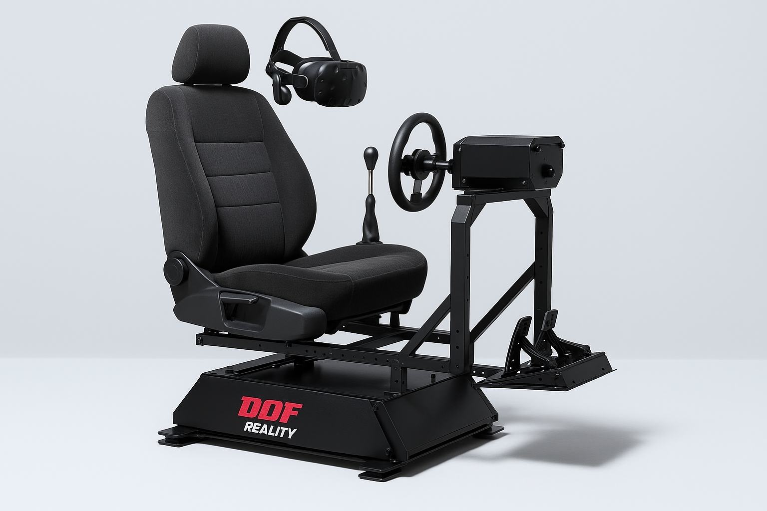 VR driving simulator with headset